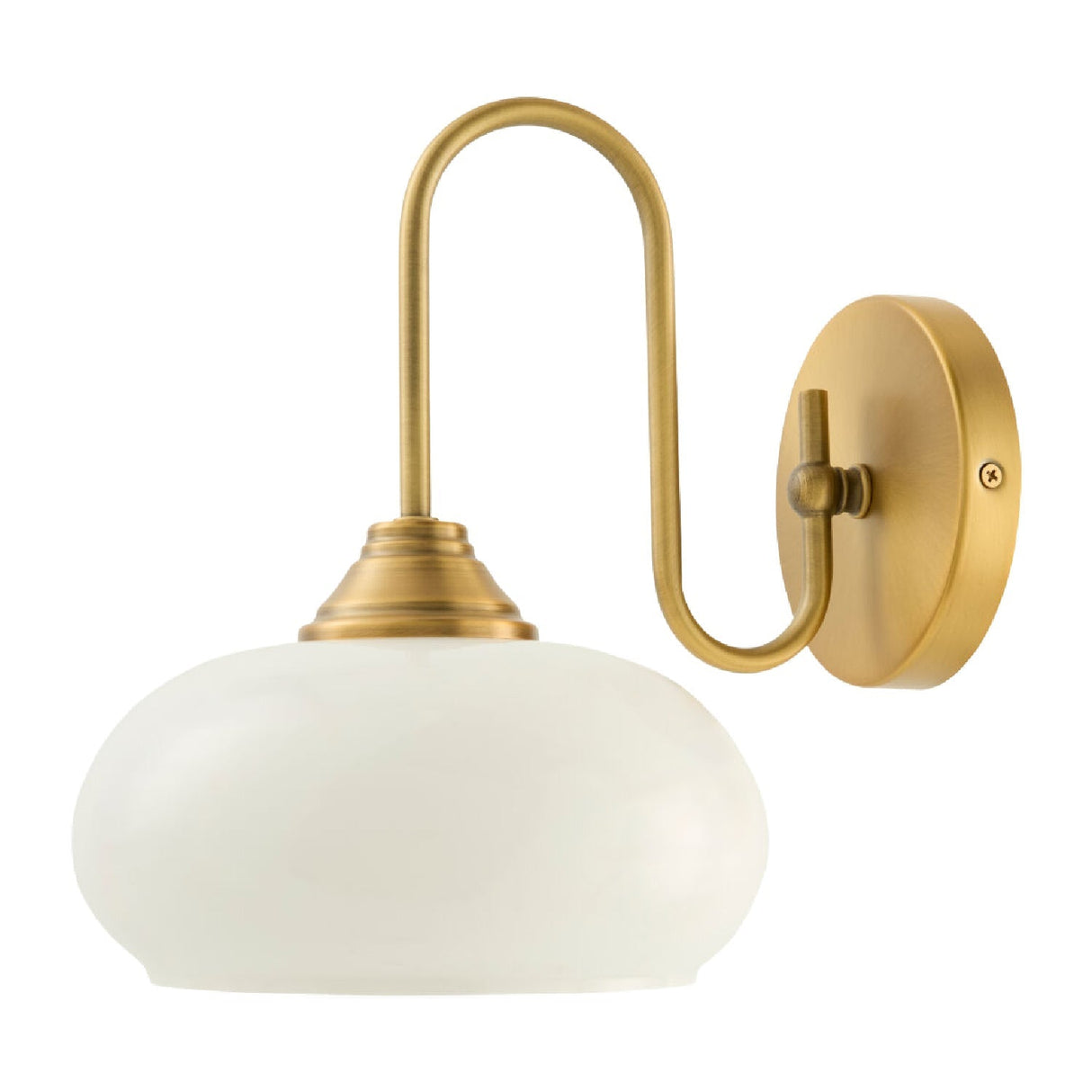 Modern European furniture - White Glass Accent Wall Lamp - www.oroa.com
