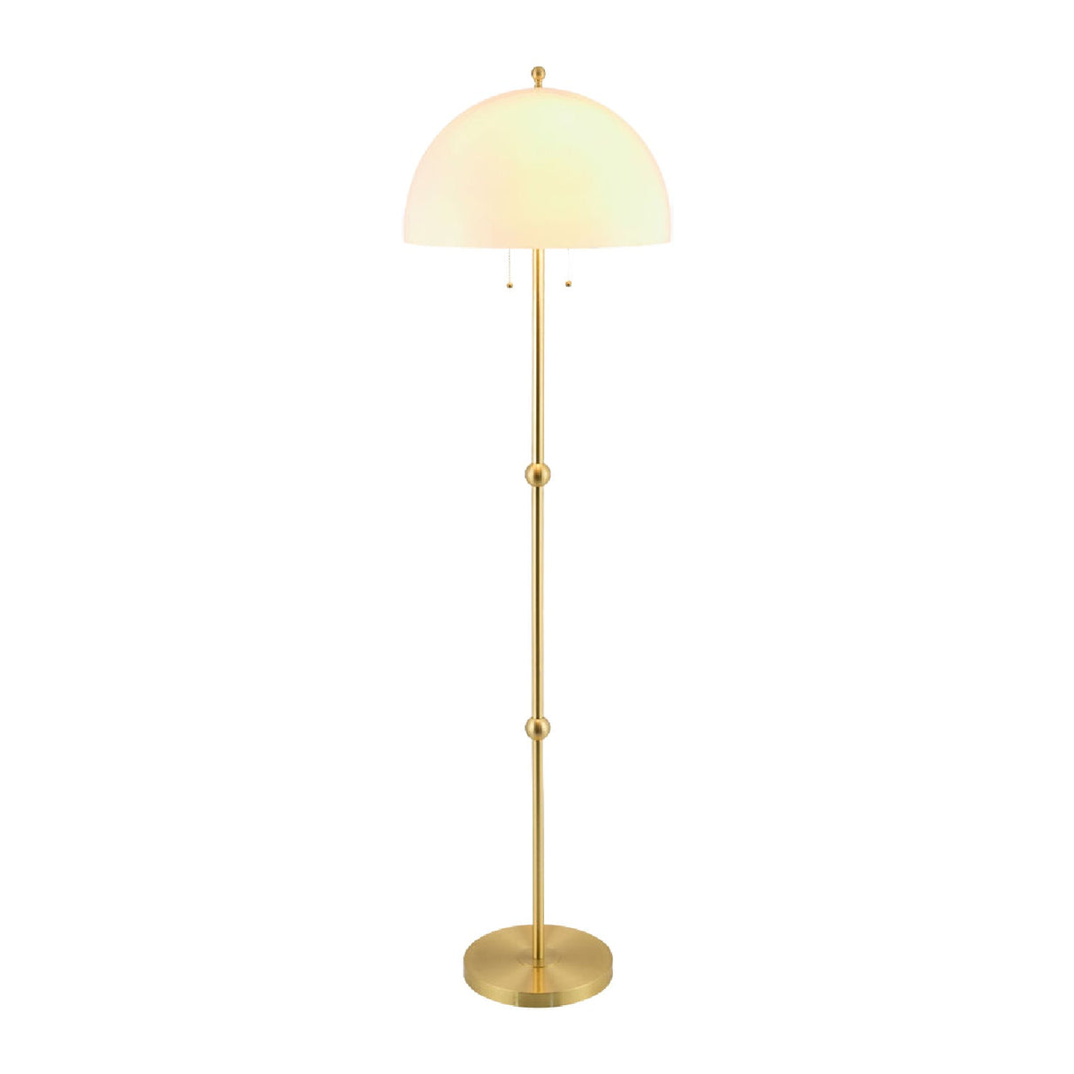 Modern European furniture - White Glass Dome Floor Lamp - www.oroa.com