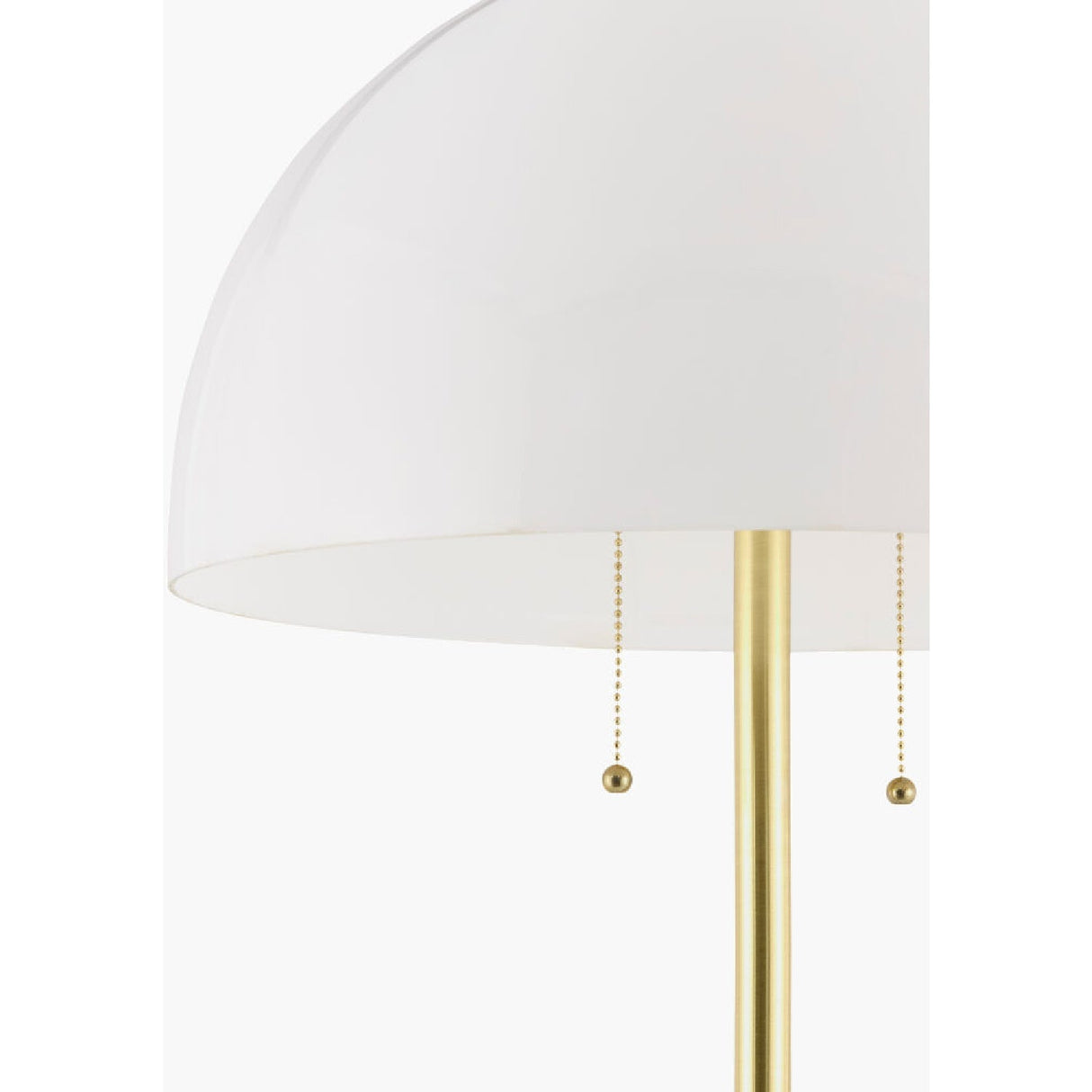 Modern European furniture - White Glass Dome Floor Lamp - www.oroa.com