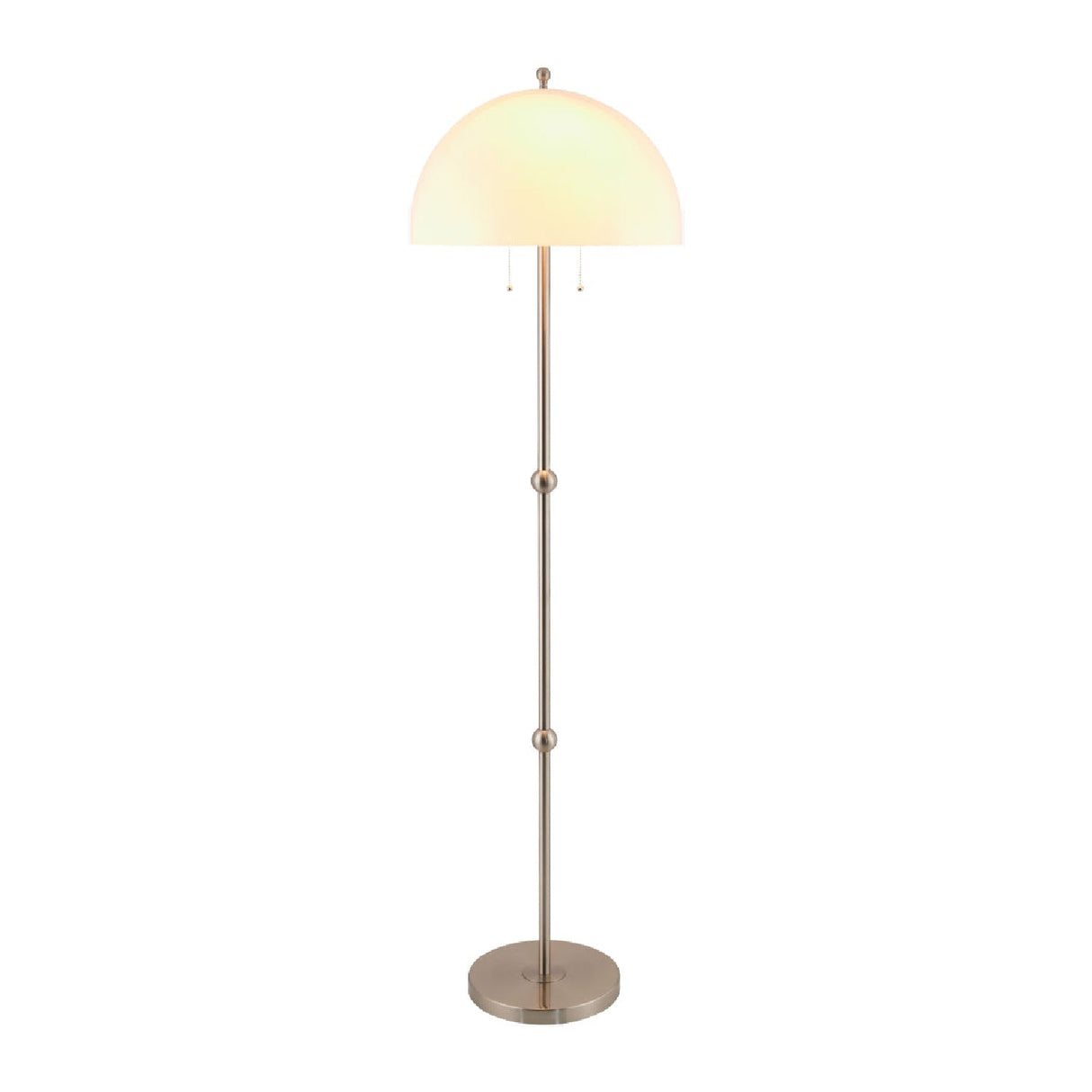 Modern European furniture - White Glass Dome Floor Lamp - www.oroa.com