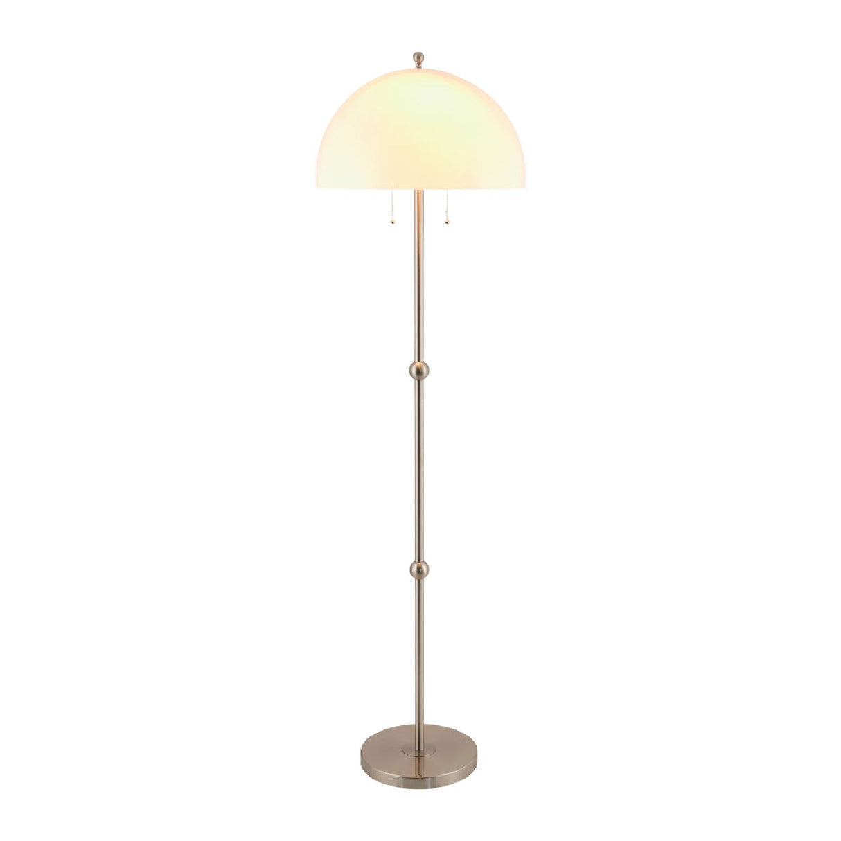 Modern European furniture - White Glass Dome Floor Lamp - www.oroa.com