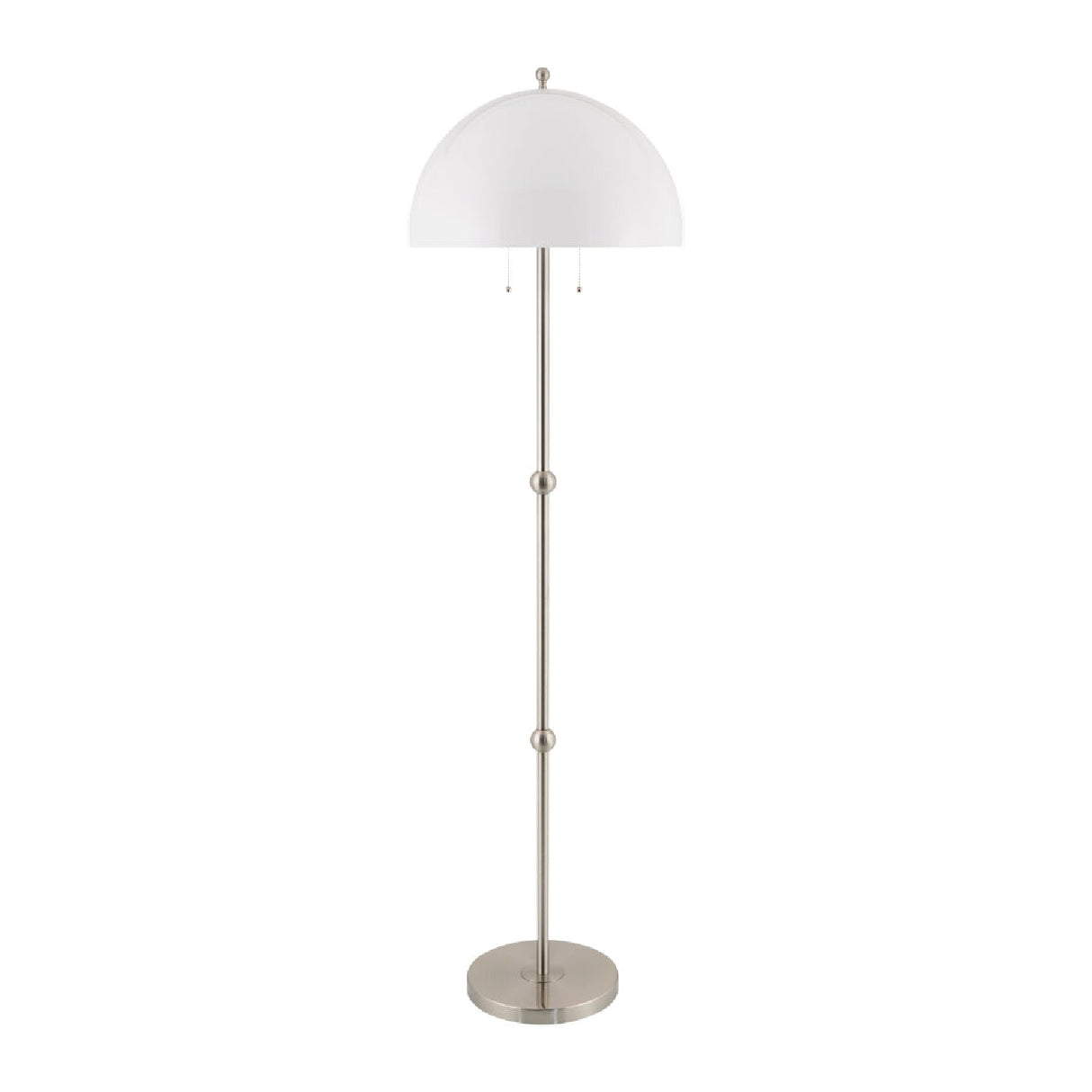 Modern European furniture - White Glass Dome Floor Lamp - www.oroa.com
