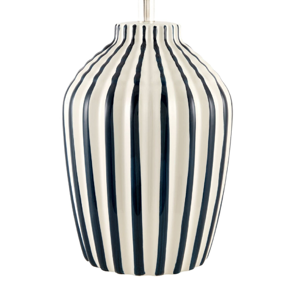 Modern European furniture - Lined Ceramic Accent Table Lamp - www.oroa.com