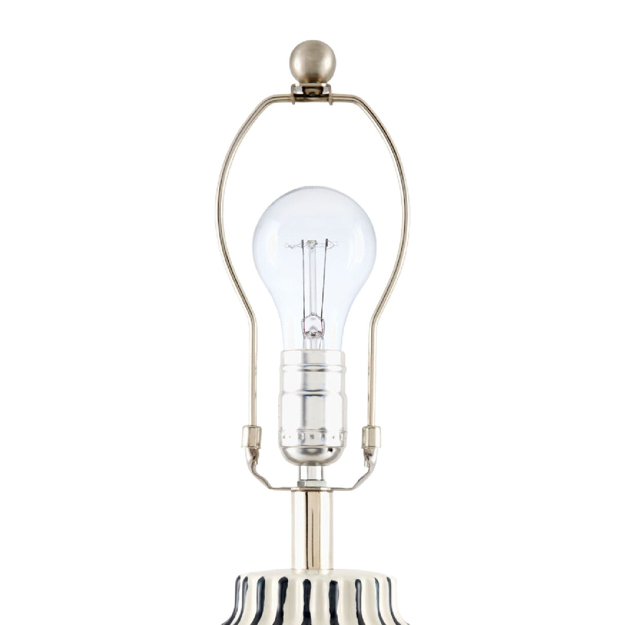 Modern European furniture - Lined Ceramic Accent Table Lamp - www.oroa.com
