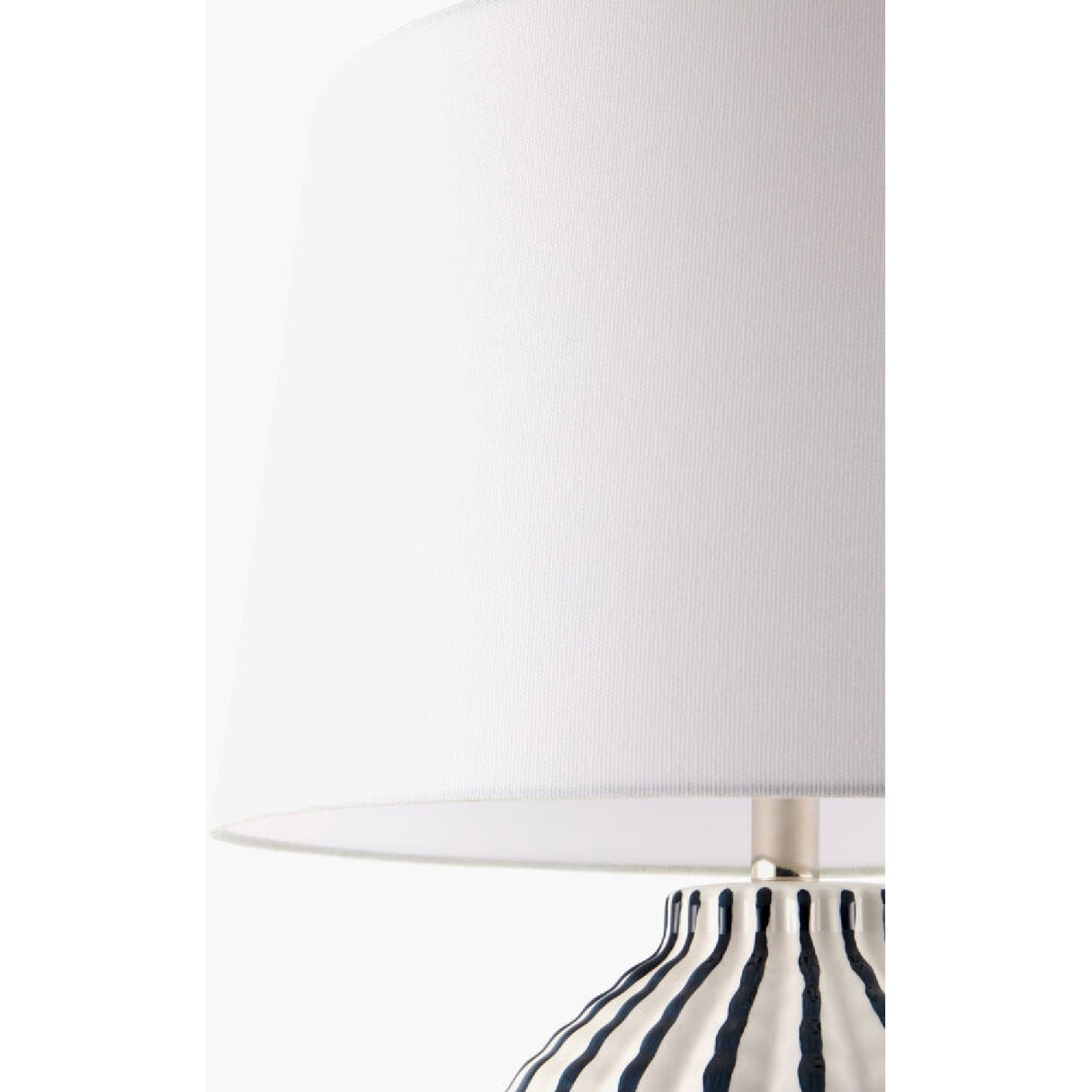 Modern European furniture - Lined Ceramic Accent Table Lamp - www.oroa.com