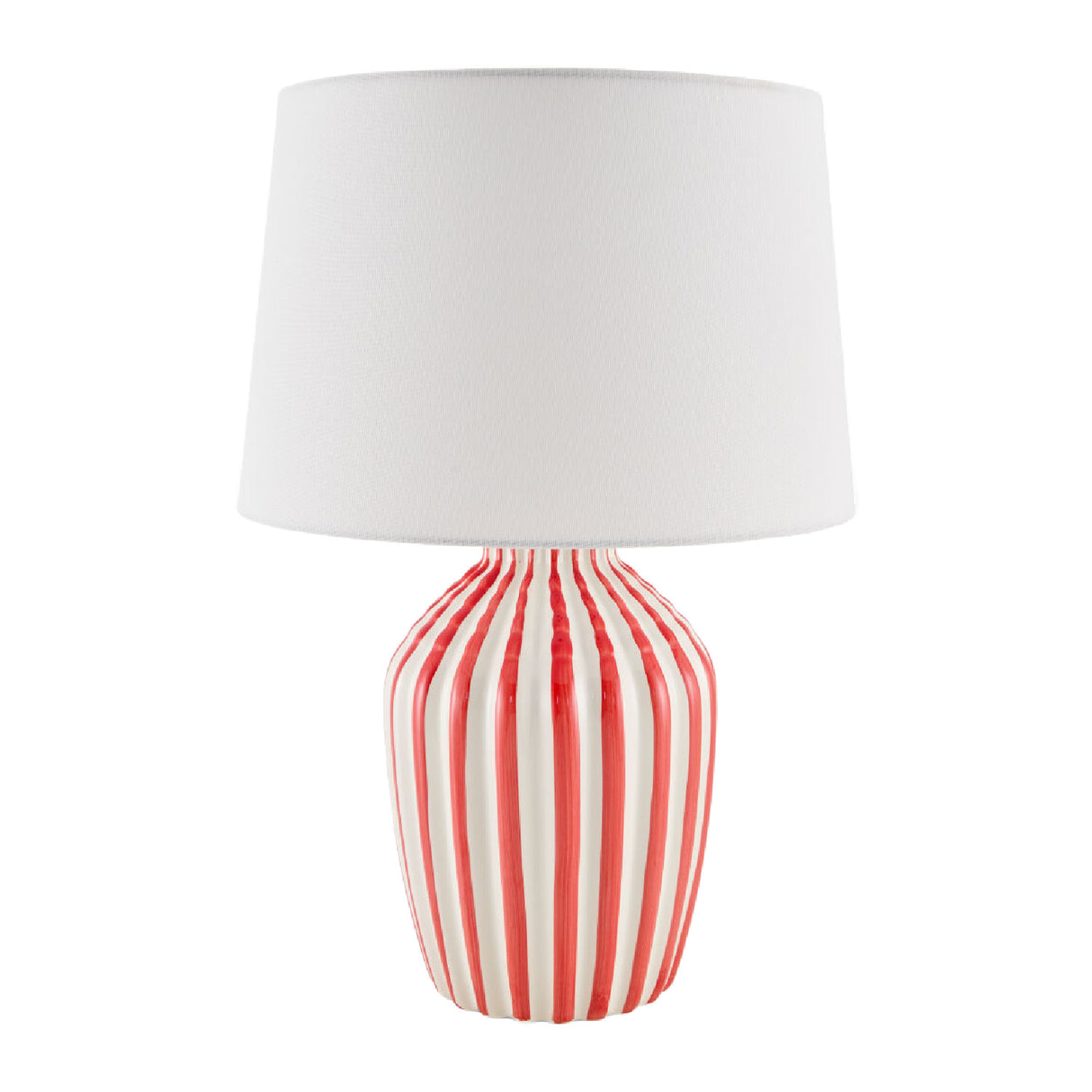 Lined Ceramic Accent Table Lamp | Oroa.com