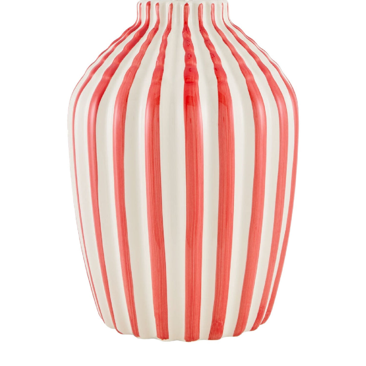 Modern European furniture - Lined Ceramic Accent Table Lamp - www.oroa.com