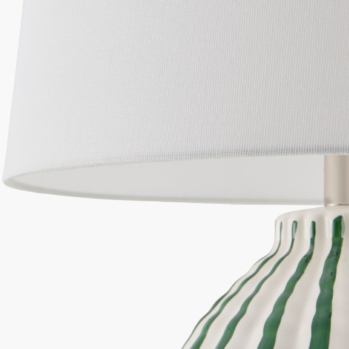Modern European furniture - Lined Ceramic Accent Table Lamp - www.oroa.com