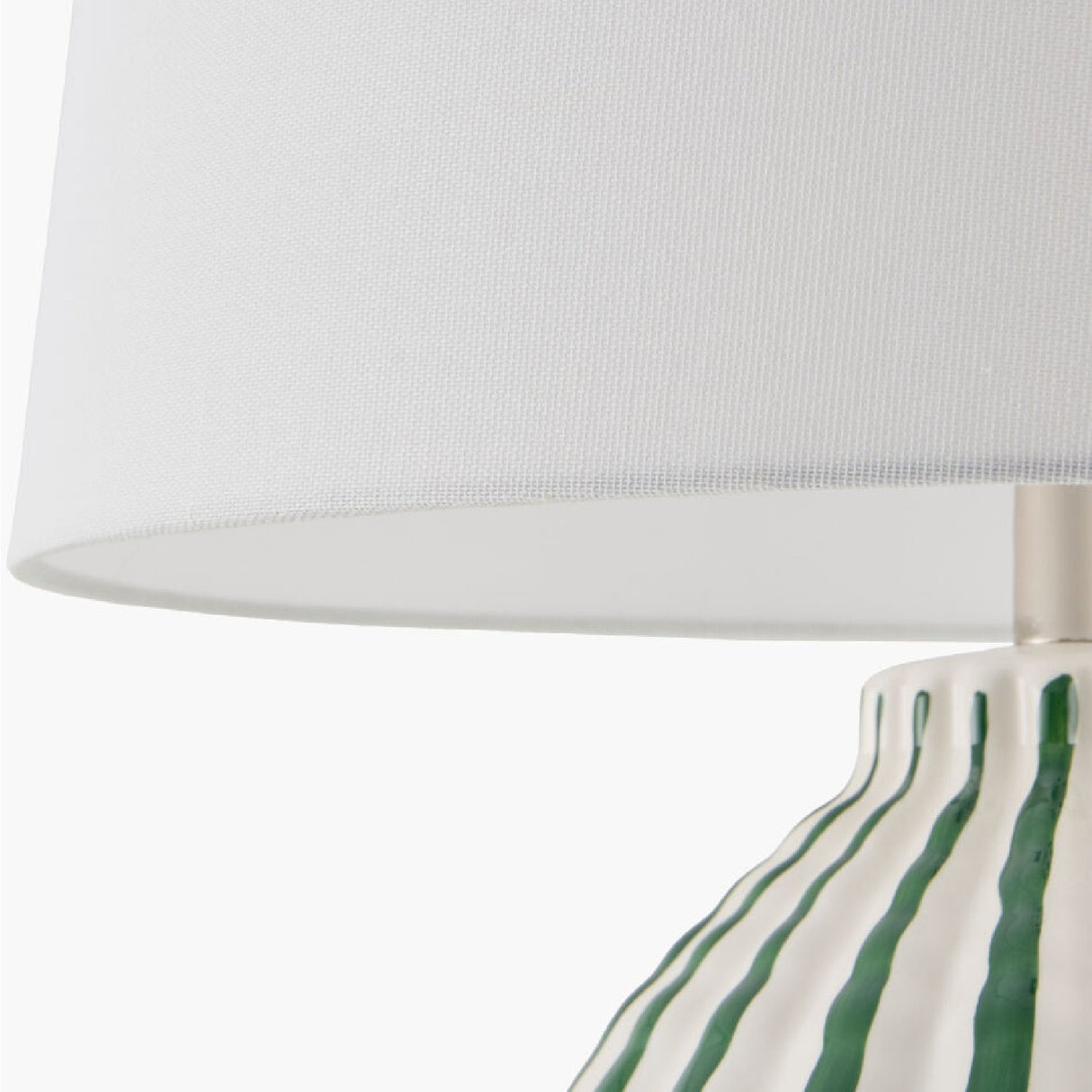 Modern European furniture - Lined Ceramic Accent Table Lamp - www.oroa.com