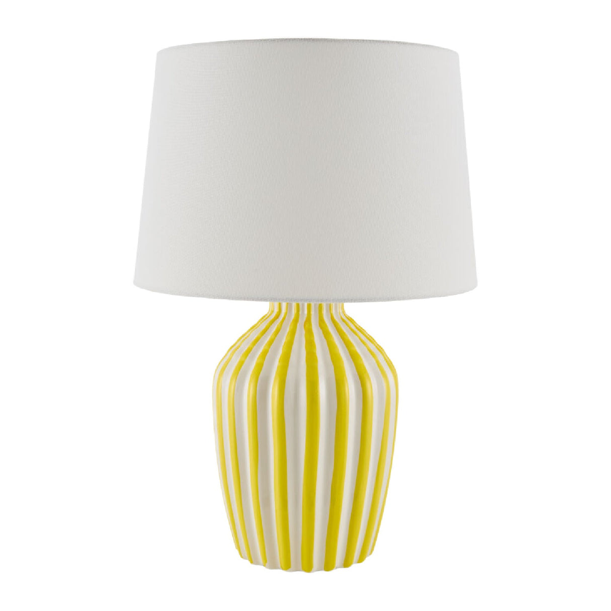 Modern European furniture - Lined Ceramic Accent Table Lamp - www.oroa.com