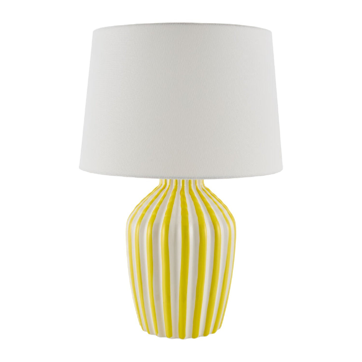 Modern European furniture - Lined Ceramic Accent Table Lamp - www.oroa.com