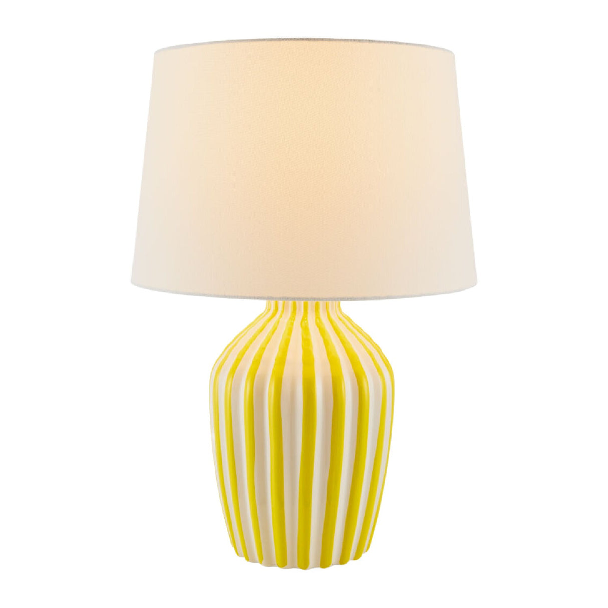 Modern European furniture - Lined Ceramic Accent Table Lamp - www.oroa.com