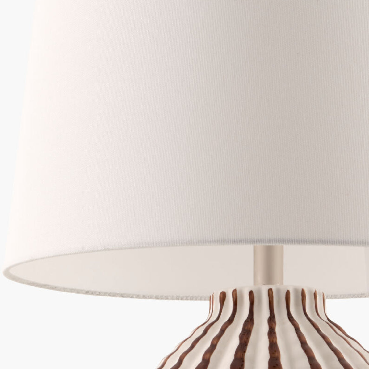 Modern European furniture - Lined Ceramic Accent Table Lamp - www.oroa.com