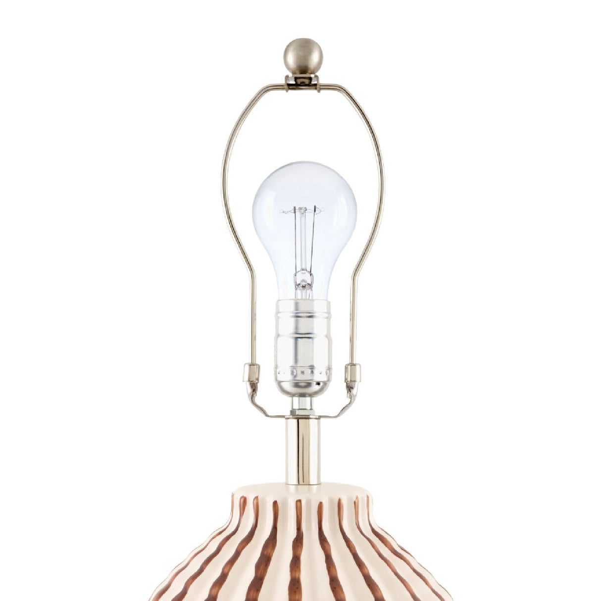 Modern European furniture - Lined Ceramic Accent Table Lamp - www.oroa.com