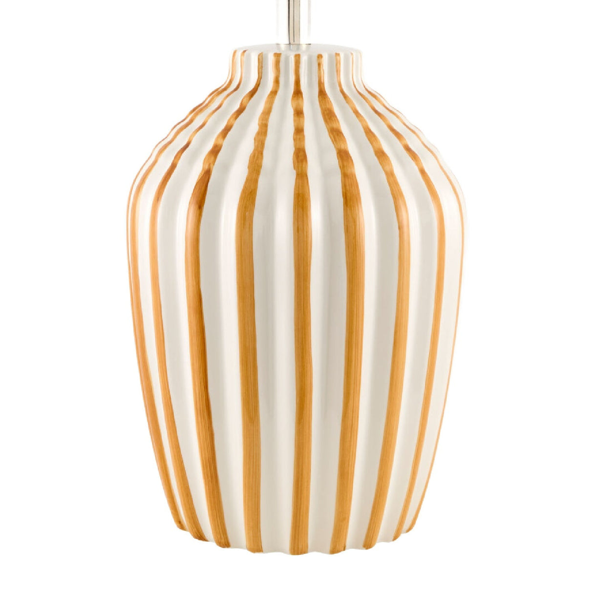 Modern European furniture - Lined Ceramic Accent Table Lamp - www.oroa.com