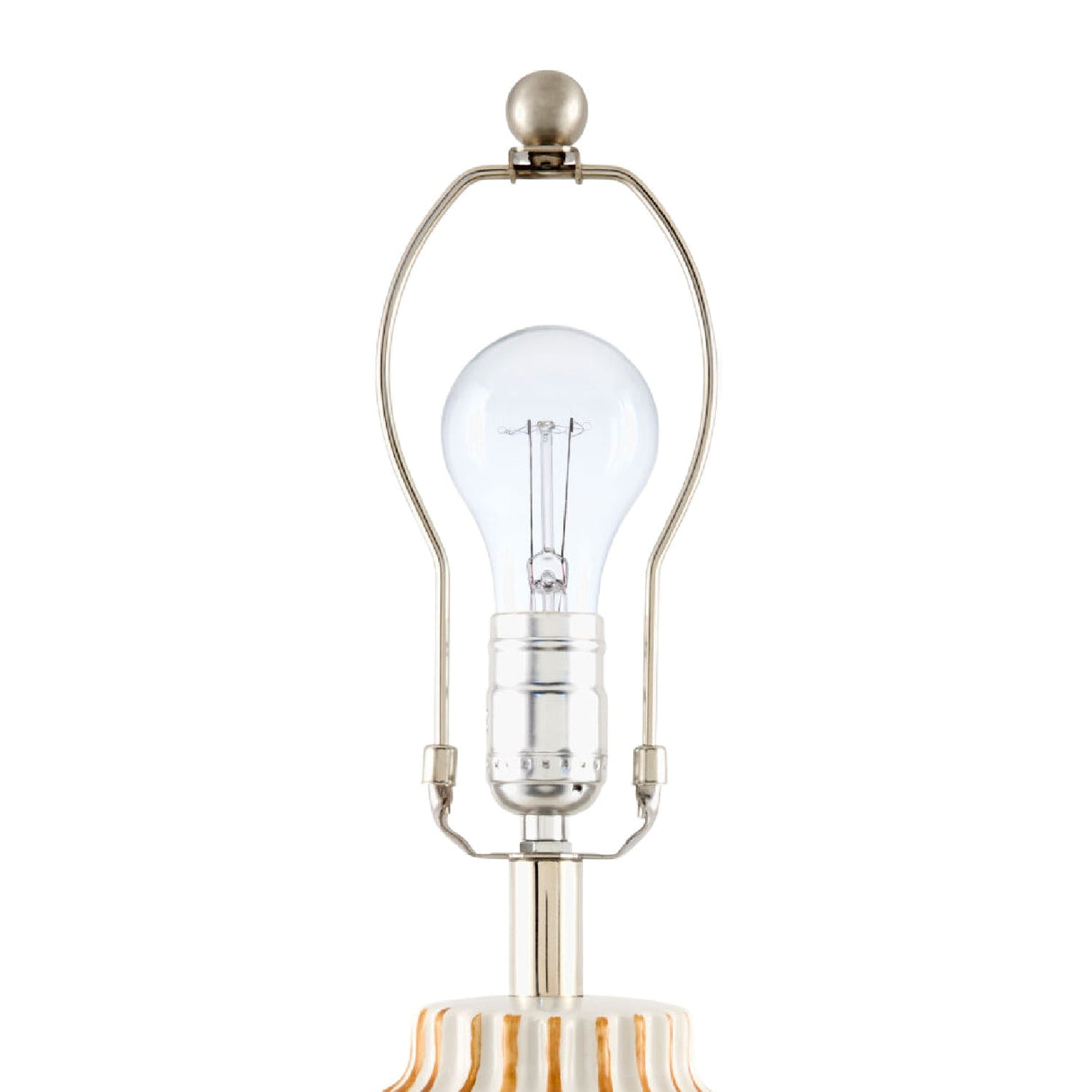 Modern European furniture - Lined Ceramic Accent Table Lamp - www.oroa.com