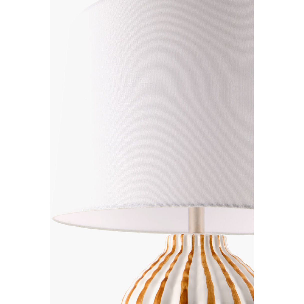 Modern European furniture - Lined Ceramic Accent Table Lamp - www.oroa.com