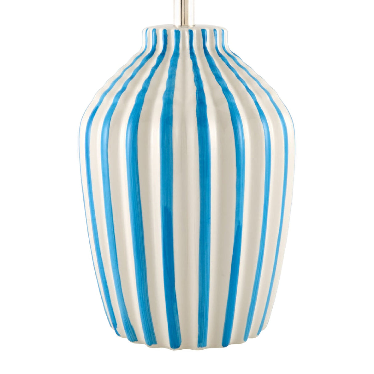 Modern European furniture - Lined Ceramic Accent Table Lamp - www.oroa.com