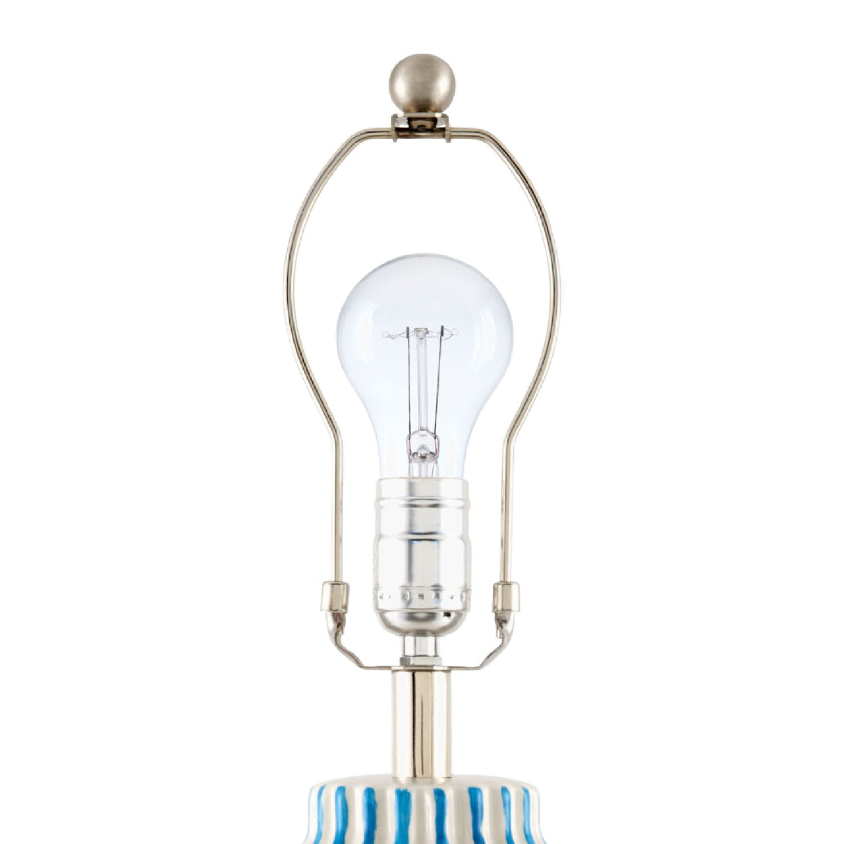 Modern European furniture - Lined Ceramic Accent Table Lamp - www.oroa.com