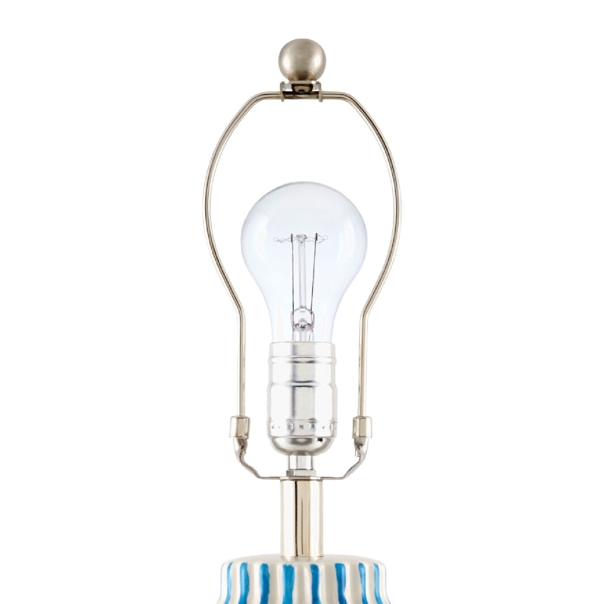 Modern European furniture - Lined Ceramic Accent Table Lamp - www.oroa.com