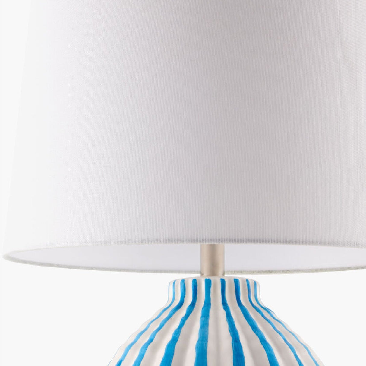 Modern European furniture - Lined Ceramic Accent Table Lamp - www.oroa.com