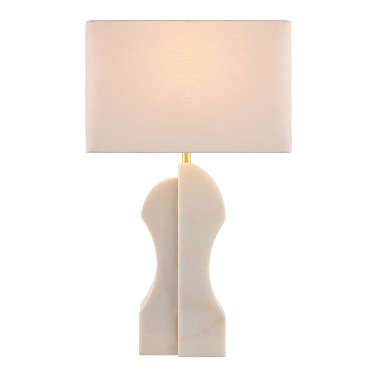 Modern European furniture - White Marble Accent Table Lamp - www.oroa.com
