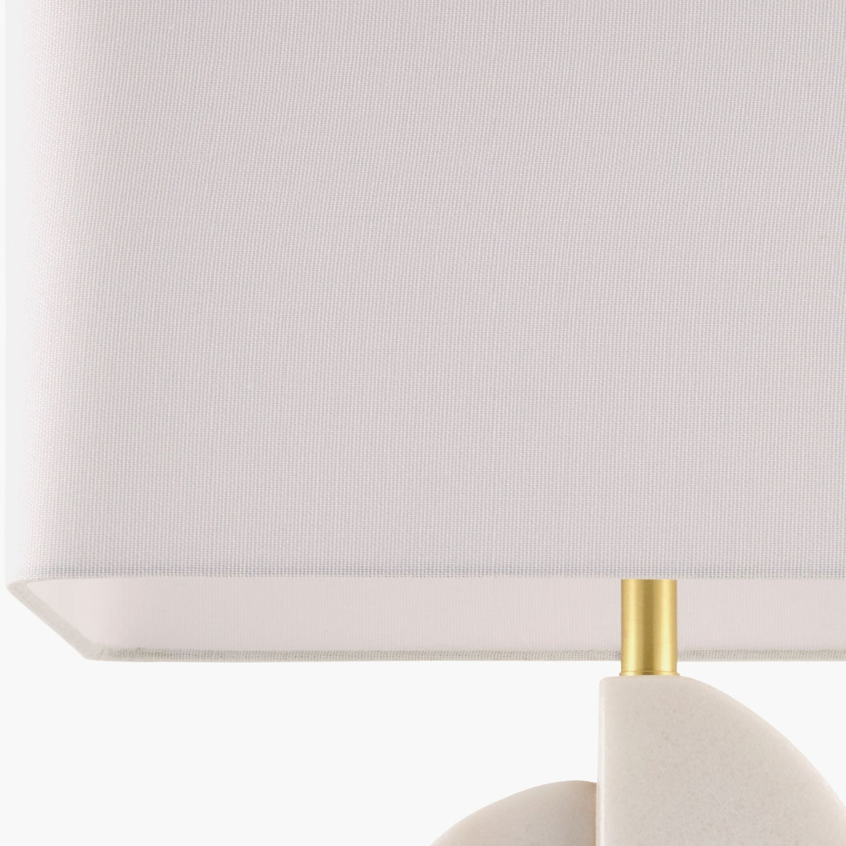 Modern European furniture - White Marble Accent Table Lamp - www.oroa.com