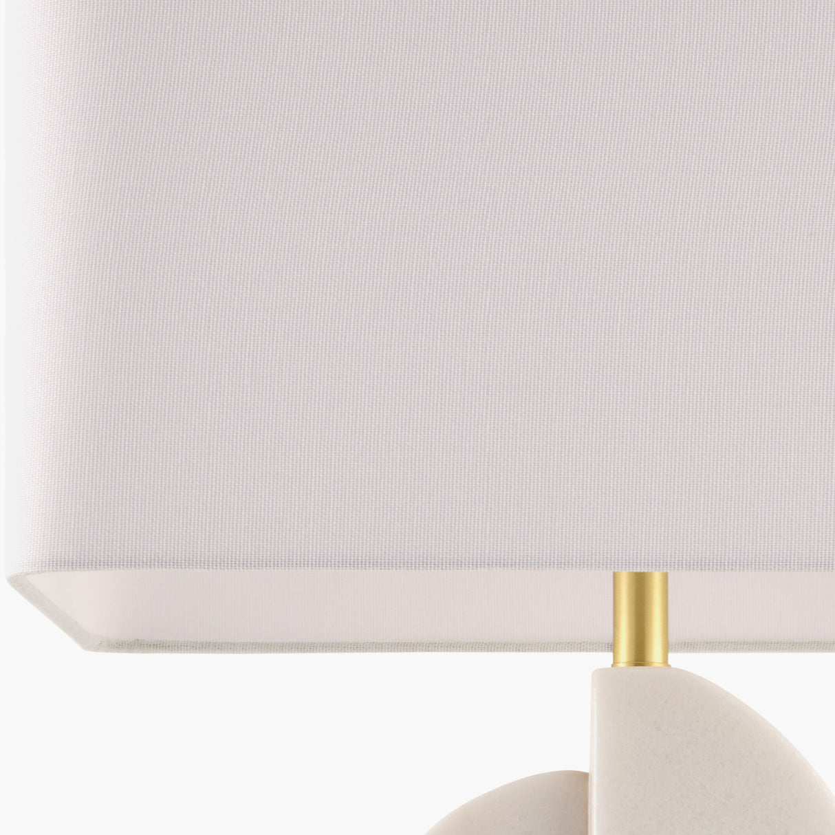 Modern European furniture - White Marble Accent Table Lamp - www.oroa.com