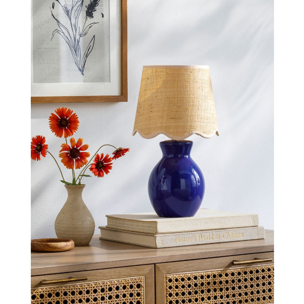 Modern European furniture - Scalloped Edge Accent Table Lamp - www.oroa.com