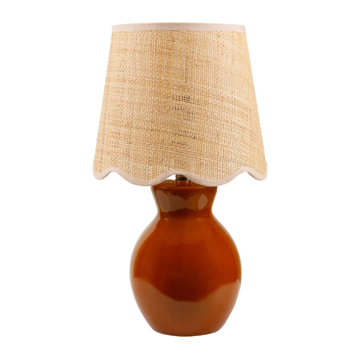 Modern European furniture - Scalloped Edge Accent Table Lamp - www.oroa.com