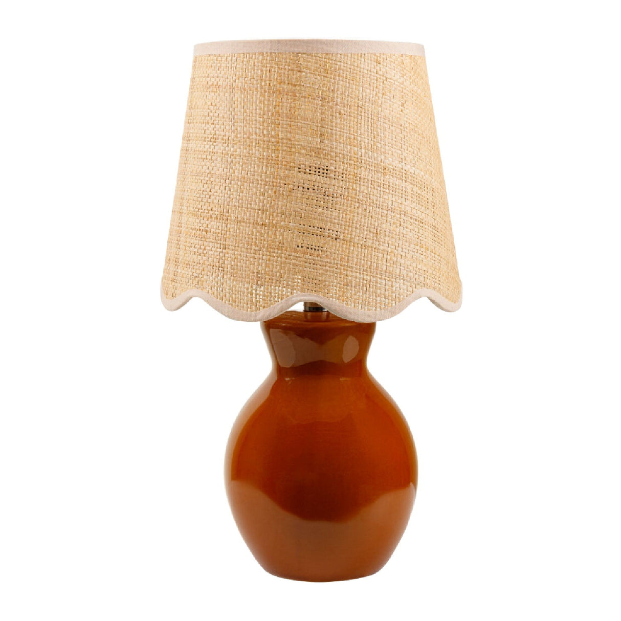 Modern European furniture - Scalloped Edge Accent Table Lamp - www.oroa.com