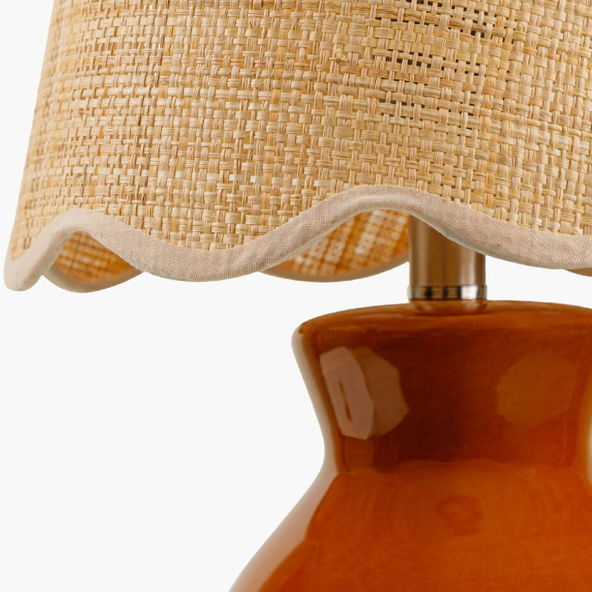 Modern European furniture - Scalloped Edge Accent Table Lamp - www.oroa.com