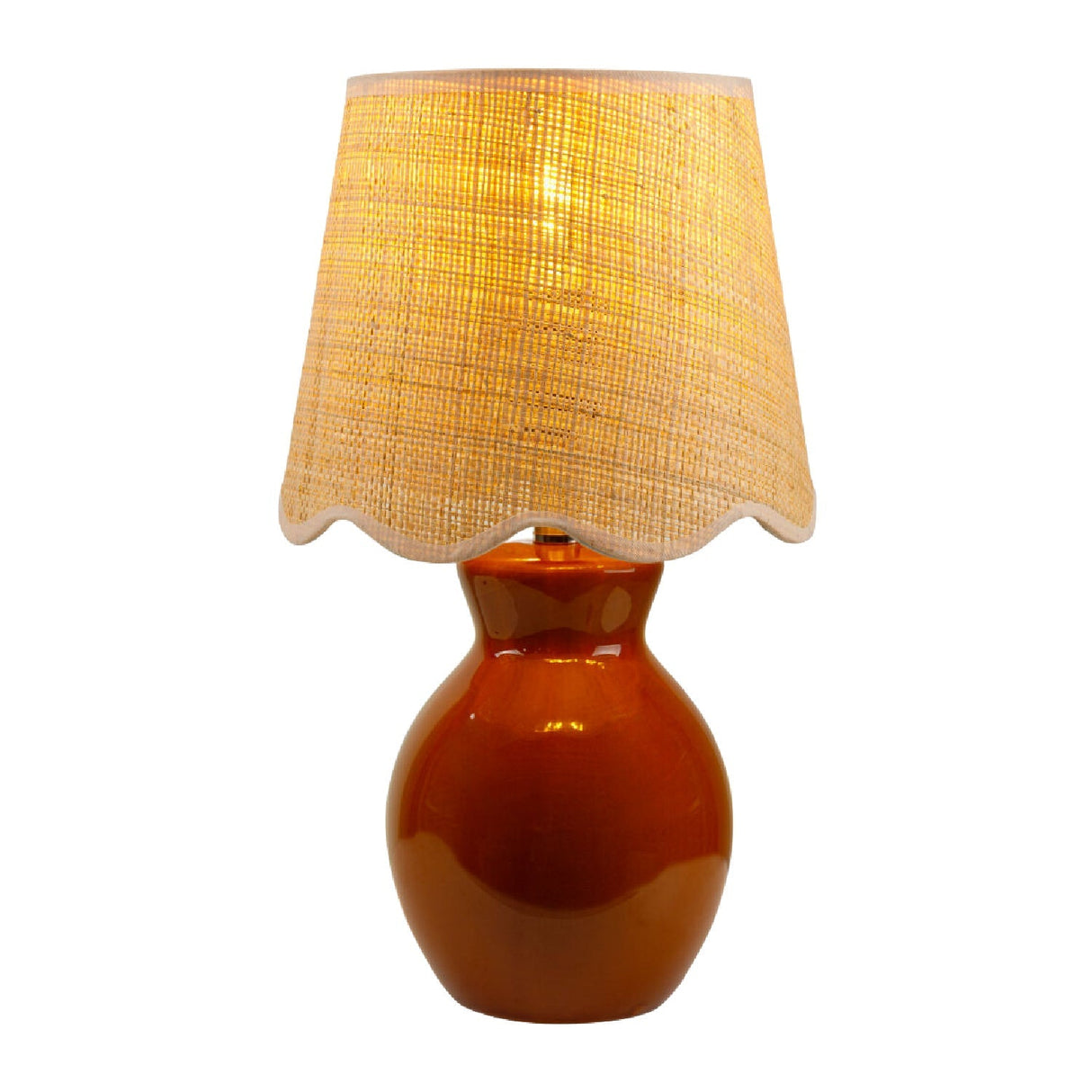 Modern European furniture - Scalloped Edge Accent Table Lamp - www.oroa.com