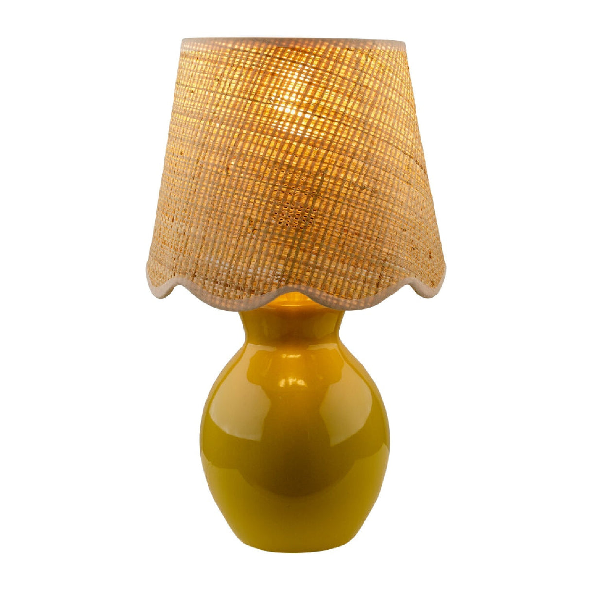Modern European furniture - Scalloped Edge Accent Table Lamp - www.oroa.com