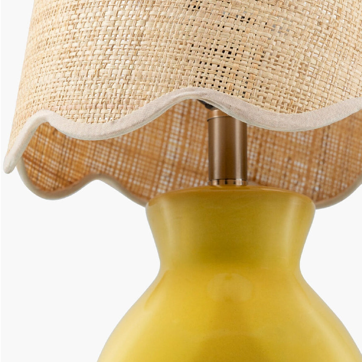 Modern European furniture - Scalloped Edge Accent Table Lamp - www.oroa.com