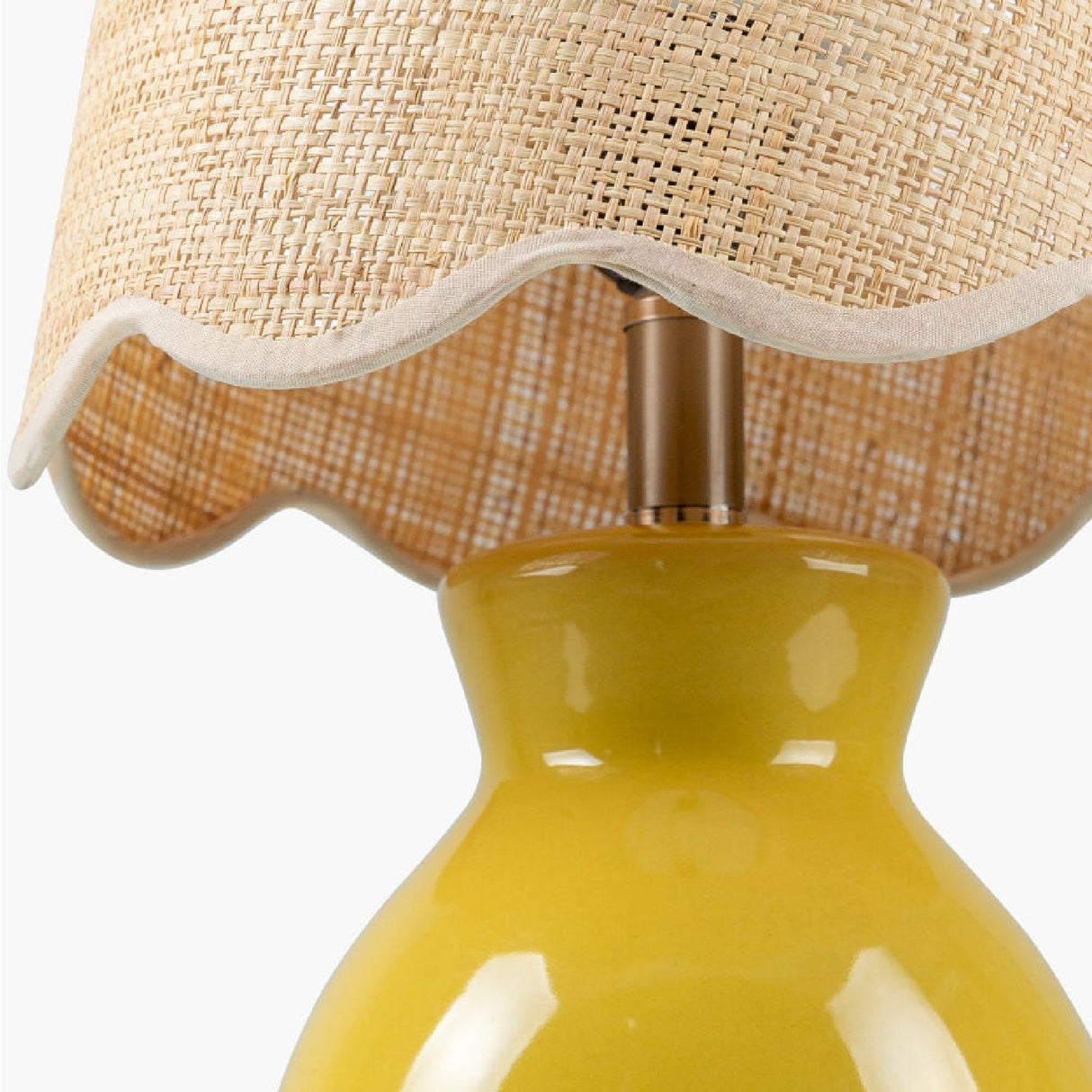 Modern European furniture - Scalloped Edge Accent Table Lamp - www.oroa.com