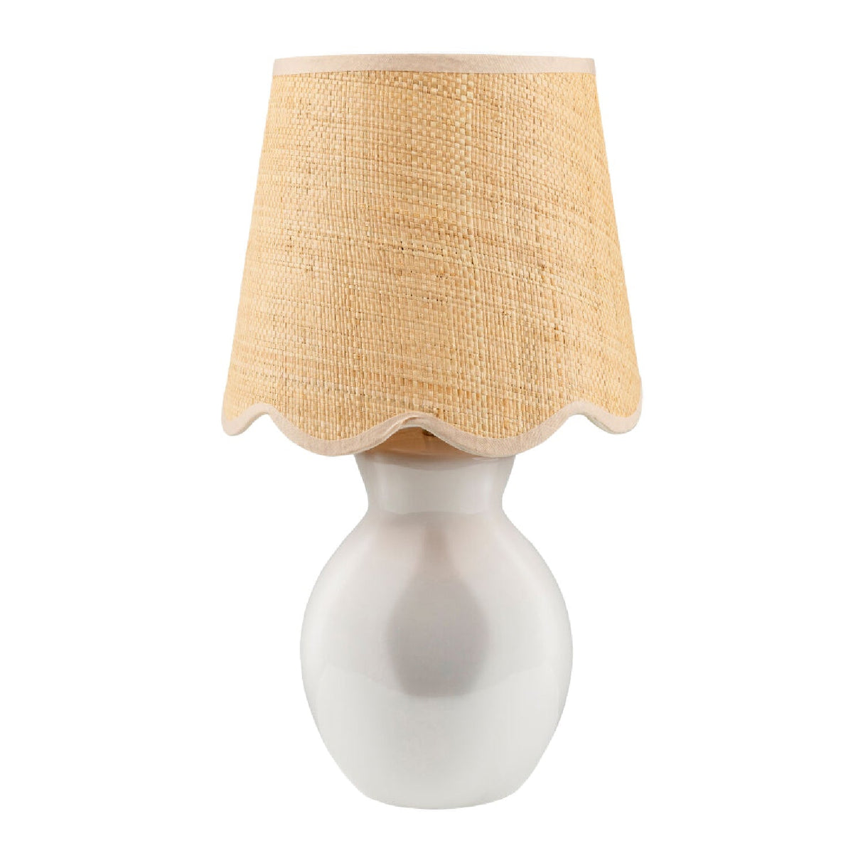 Modern European furniture - Scalloped Edge Accent Table Lamp - www.oroa.com
