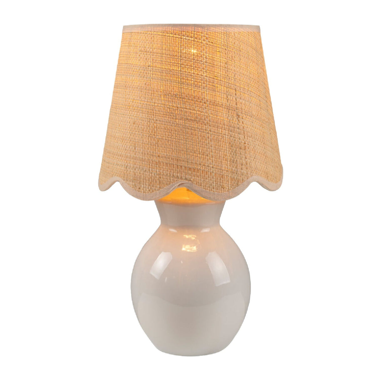 Modern European furniture - Scalloped Edge Accent Table Lamp - www.oroa.com