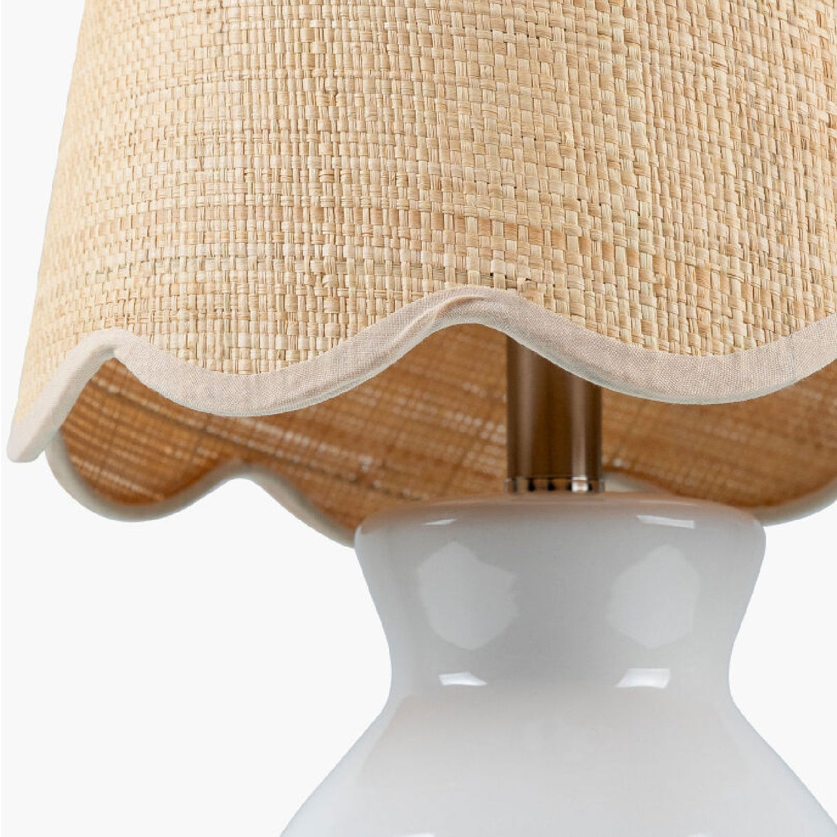 Modern European furniture - Scalloped Edge Accent Table Lamp - www.oroa.com