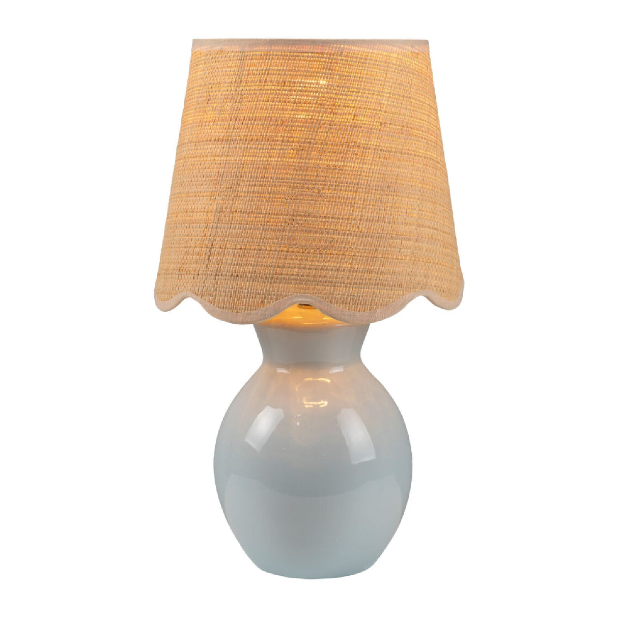 Modern European furniture - Scalloped Edge Accent Table Lamp - www.oroa.com