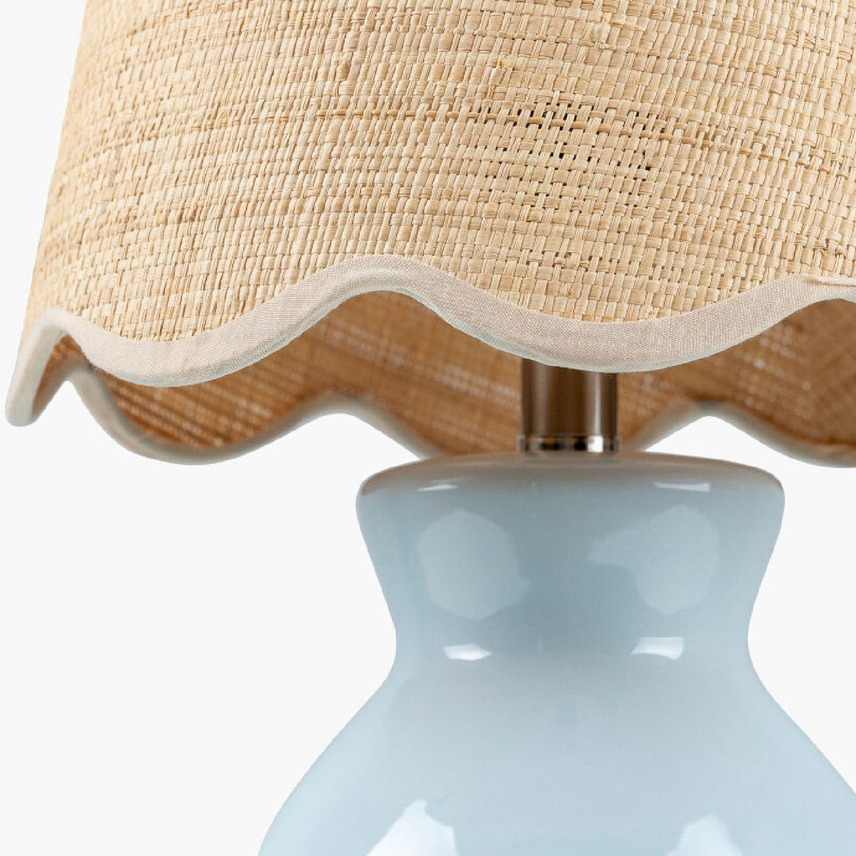 Modern European furniture - Scalloped Edge Accent Table Lamp - www.oroa.com