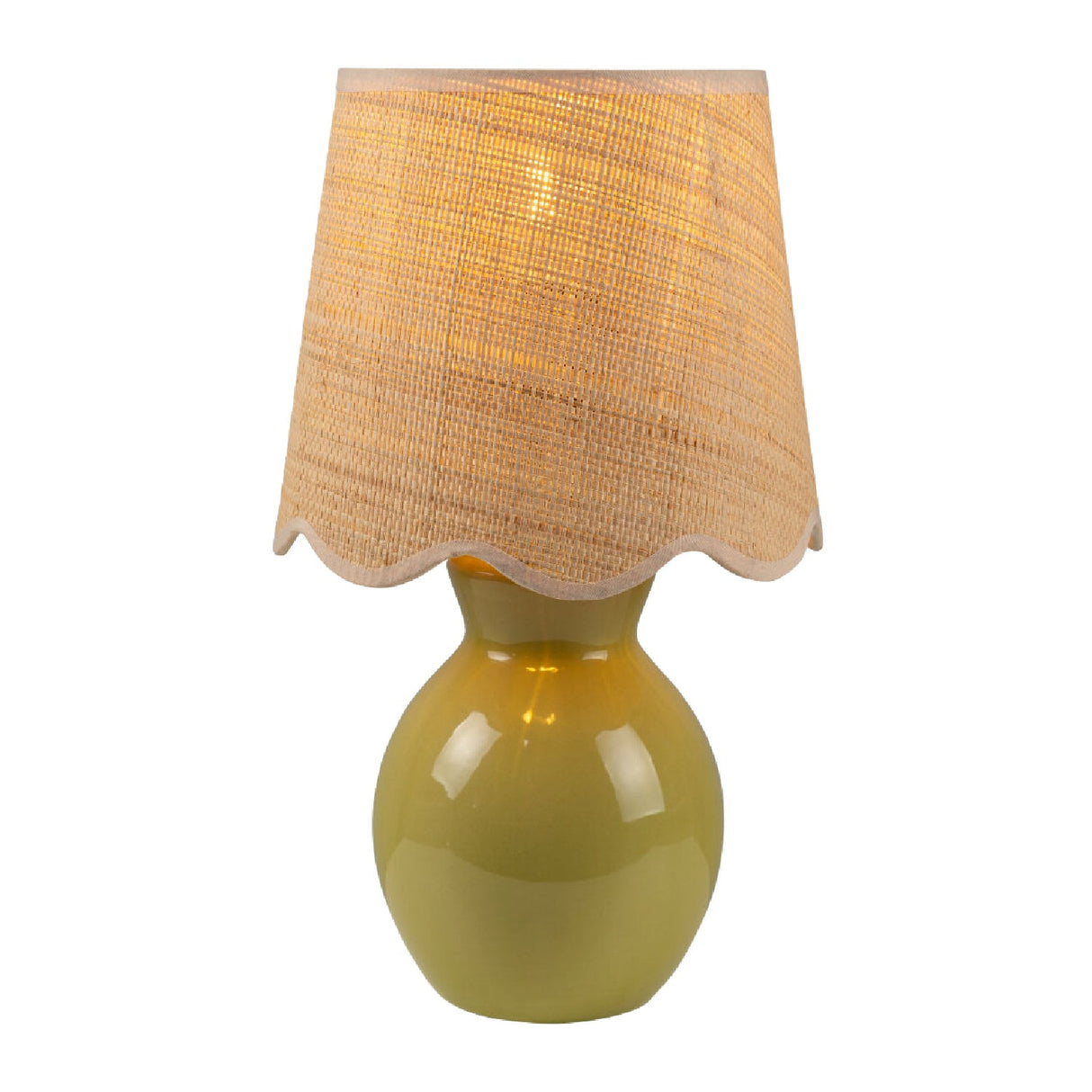 Modern European furniture - Scalloped Edge Accent Table Lamp - www.oroa.com