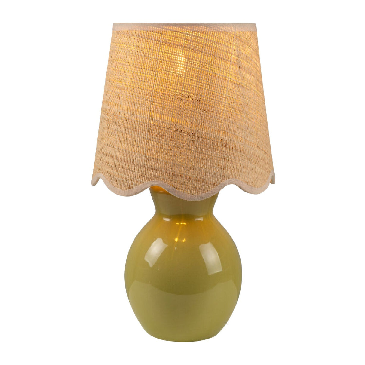 Modern European furniture - Scalloped Edge Accent Table Lamp - www.oroa.com