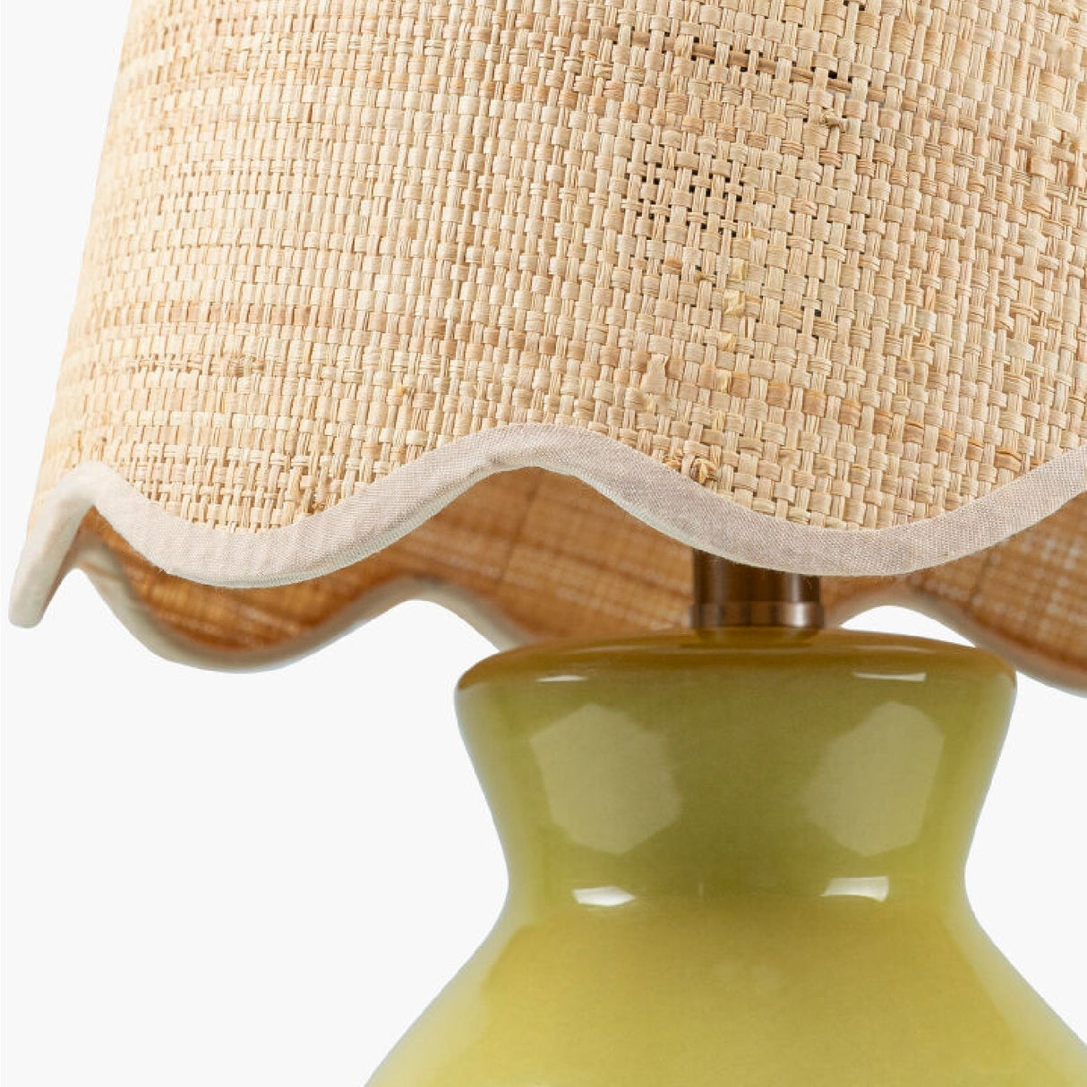 Modern European furniture - Scalloped Edge Accent Table Lamp - www.oroa.com
