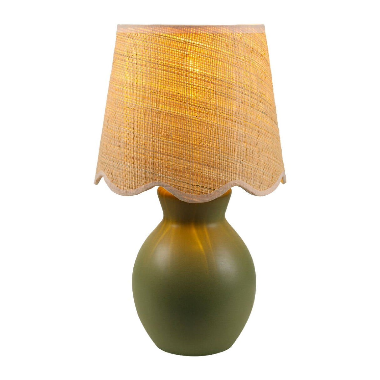 Modern European furniture - Scalloped Edge Accent Table Lamp - www.oroa.com