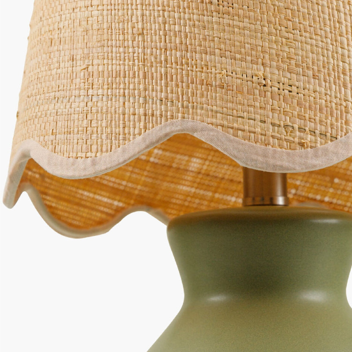 Modern European furniture - Scalloped Edge Accent Table Lamp - www.oroa.com