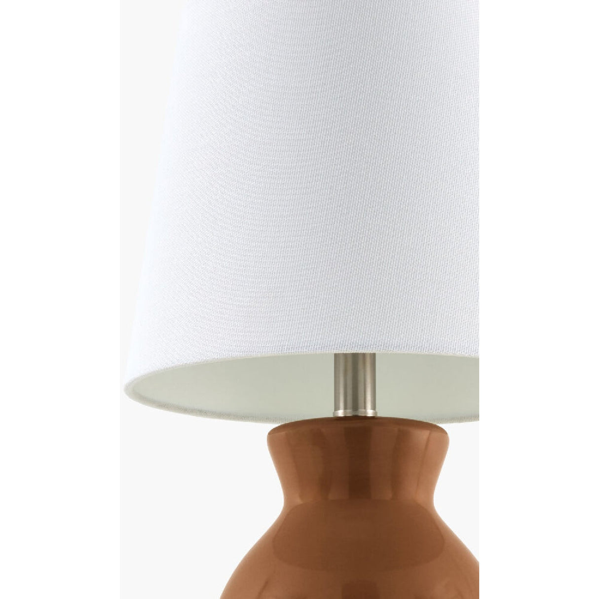 Modern European furniture - White Cotton Ceramic Table Lamp - www.oroa.com
