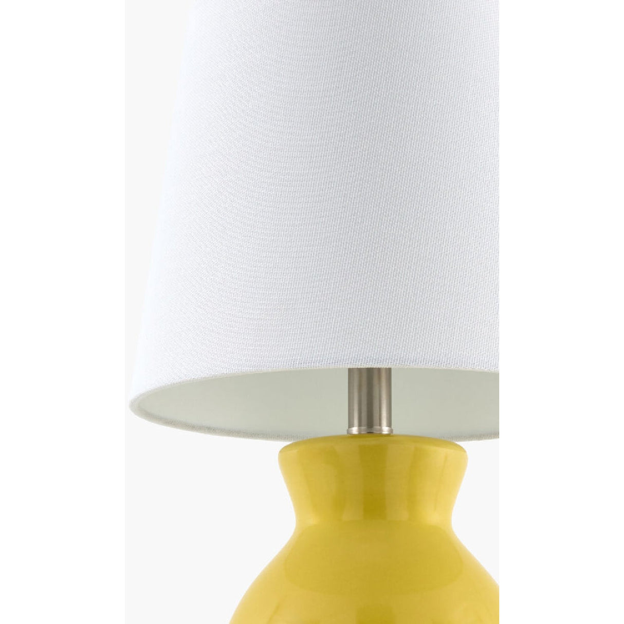 Modern European furniture - White Cotton Ceramic Table Lamp - www.oroa.com