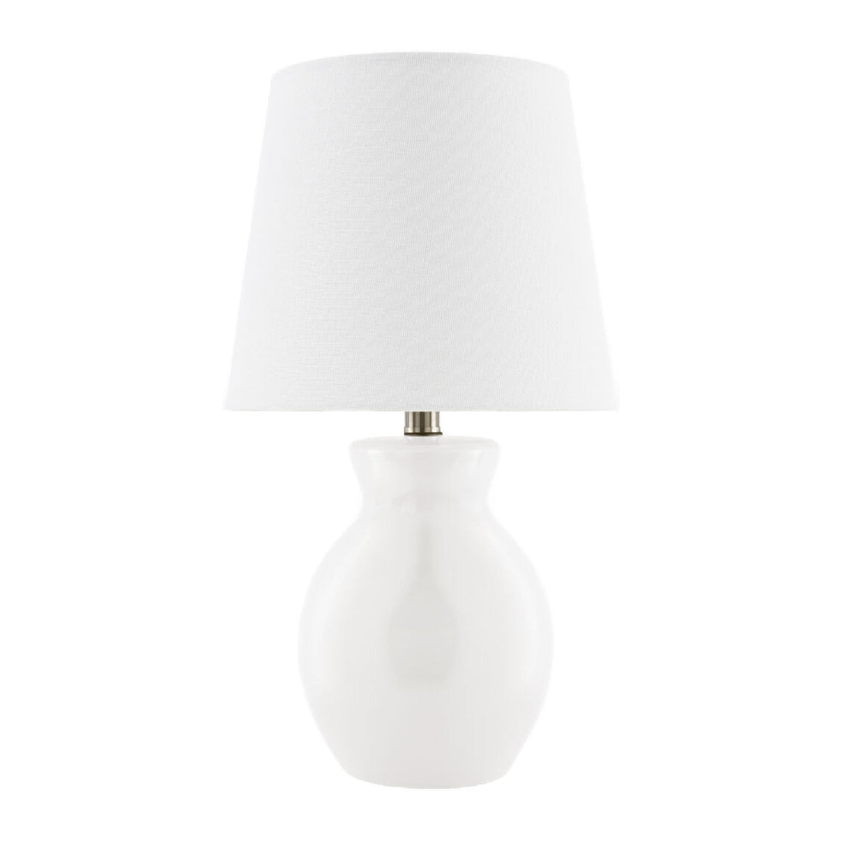 Modern European furniture - White Cotton Ceramic Table Lamp - www.oroa.com