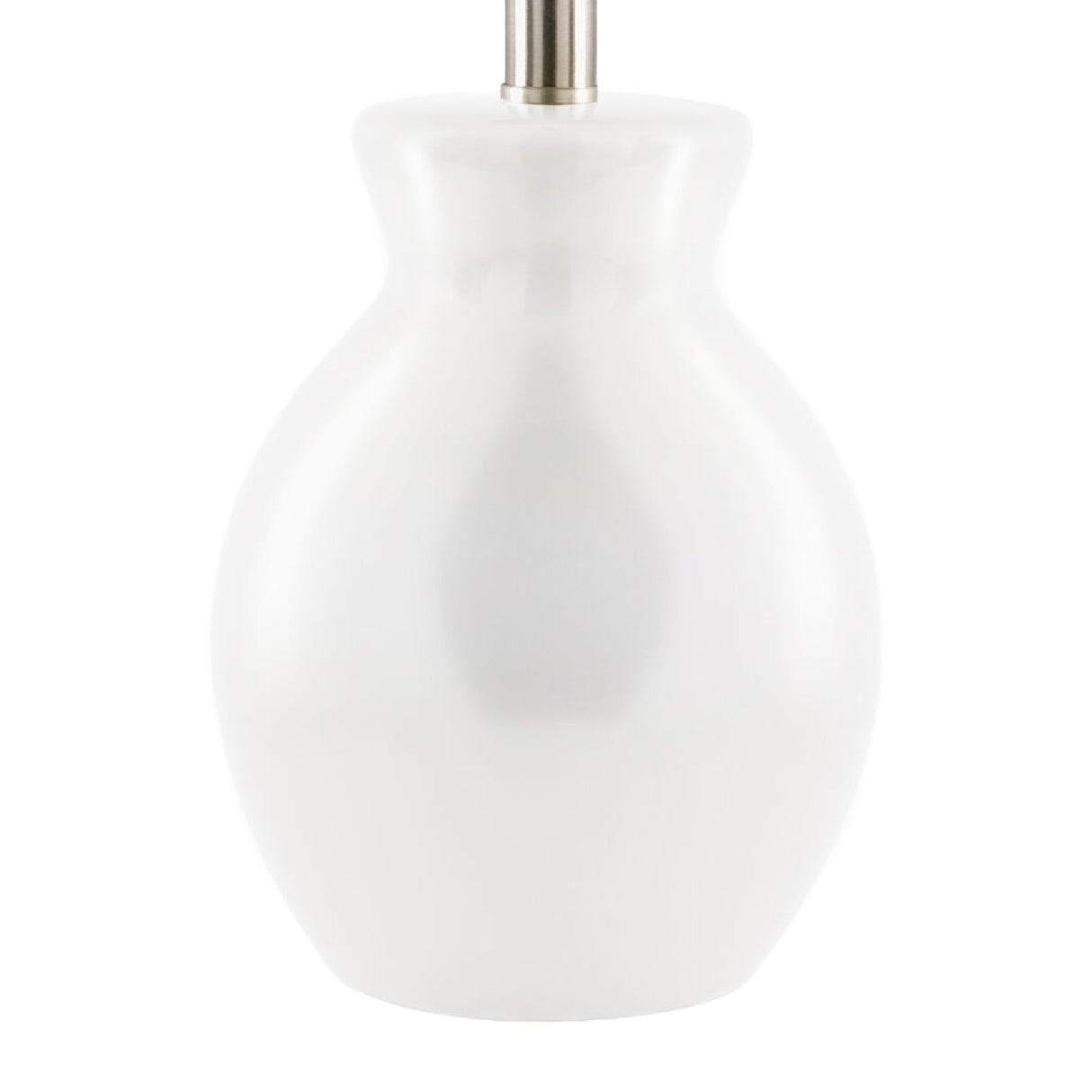 Modern European furniture - White Cotton Ceramic Table Lamp - www.oroa.com